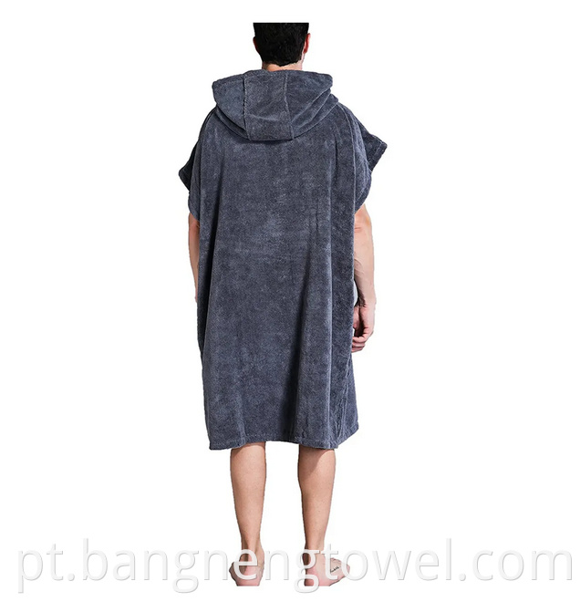 The Poncho hooded towel with sleeves and pocket 